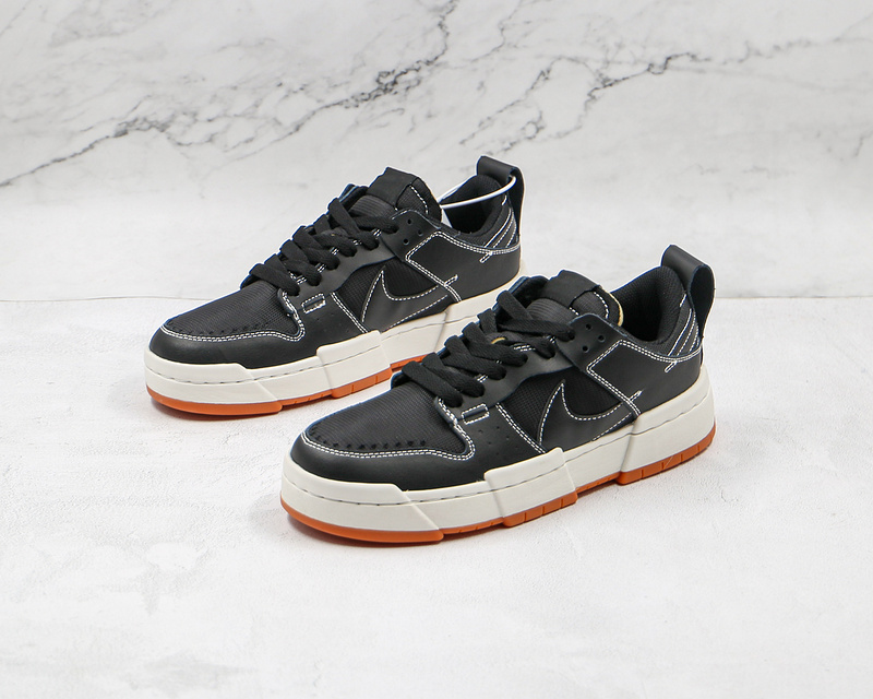 Sb Dunk Low Disrupt Black Gum Black/White/Light Gum Brown 13