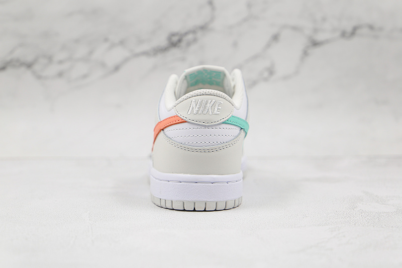 Sb Dunk Low Gs Mismatch Swoosh Tropical White/Bone/Peach/Aqua 19