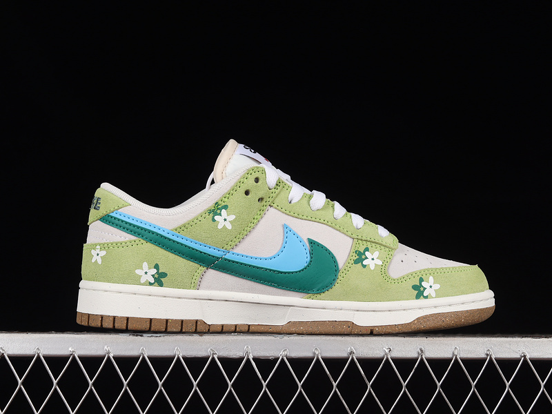 Sb Dunk Low 85 White/Green/Blue 7