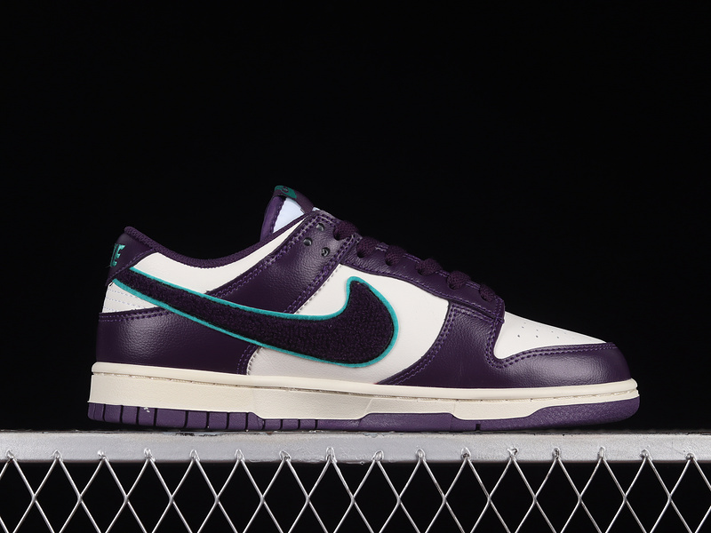 Dunk Low Chenille Swoosh Sail/Neptune Green/Grand Purple 5