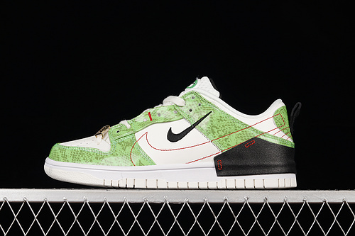 Wmns Dunk Low Disrupt 2 'Green Snakeskin'sail/Black/White 23