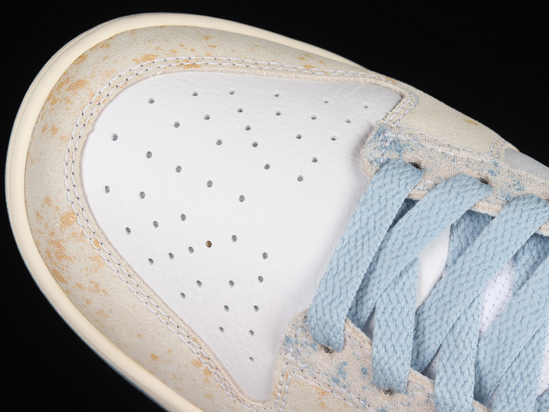 Dunk Low Suede "Pastels" White/Pink-Blue 9