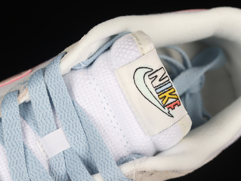 Dunk Low Suede "Pastels" White/Pink-Blue 25