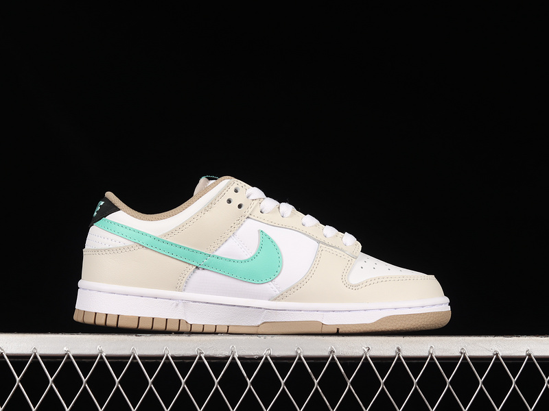 Dunk Low Split Seam White Tan Mint White/Tan-Mint 19