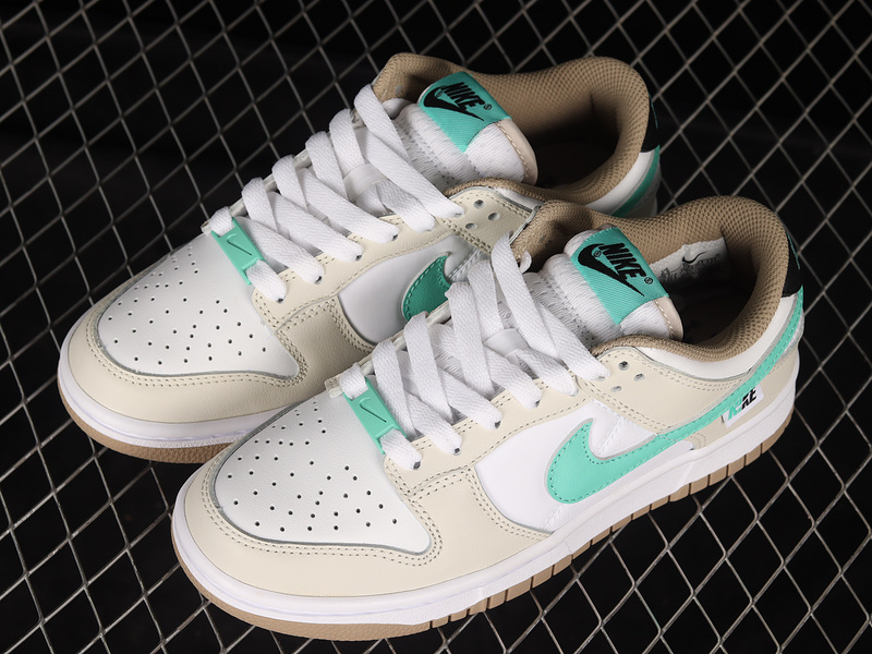 Dunk Low Split Seam White Tan Mint White/Tan-Mint 27