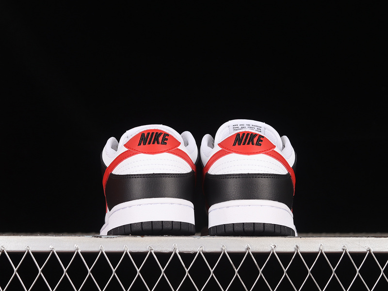 Dunk Low Black/University Red/White 21