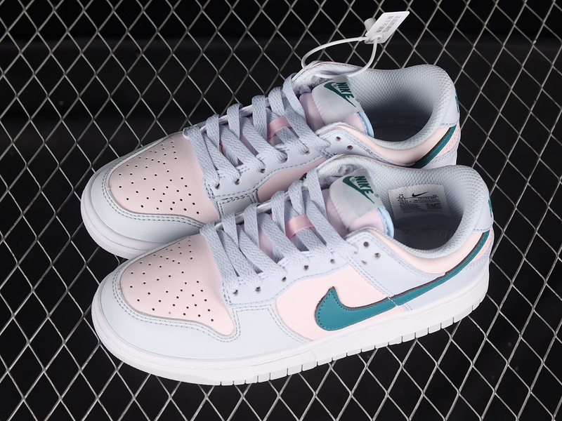 Dunk Low Gs Football Grey/Mineral Teal/Pearl Pink 9