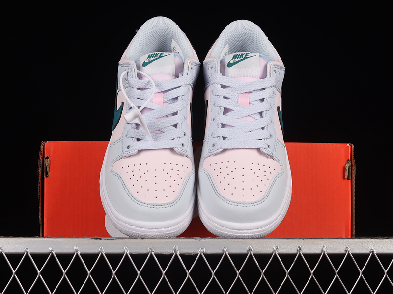 Dunk Low Gs Football Grey/Mineral Teal/Pearl Pink 25