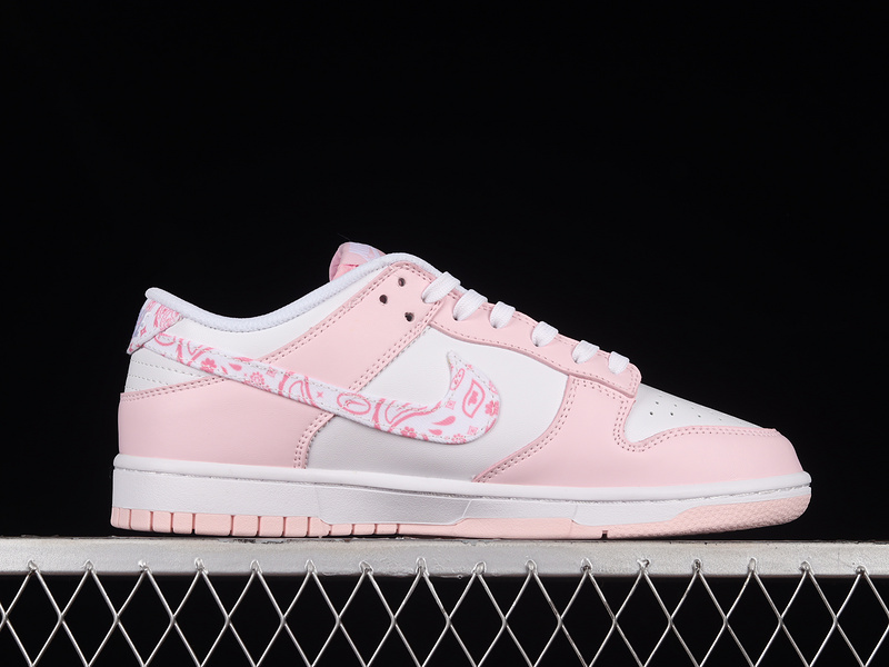 Dunk Low Sb Pink Paisley White/Medium Soft Pink/Pearl Pink 23