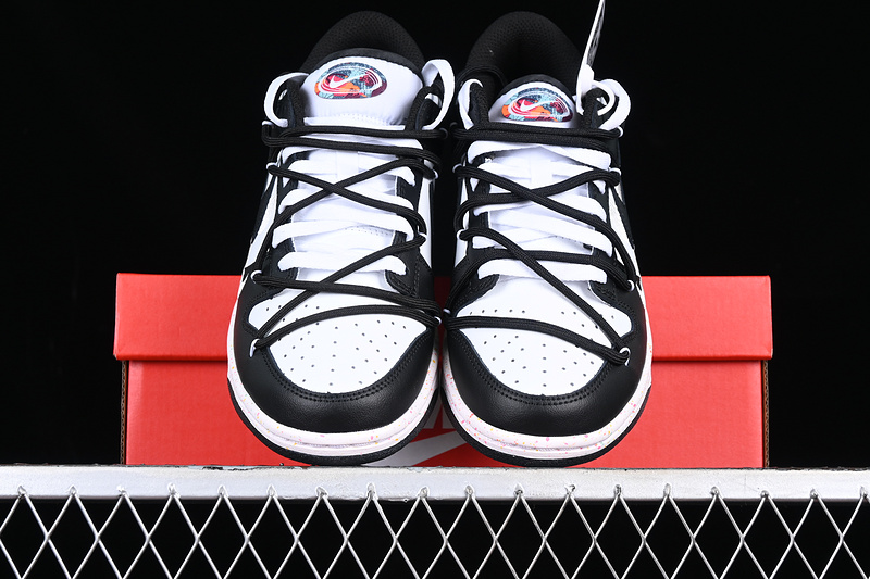 Dunk Low Multi Color White/Black 19