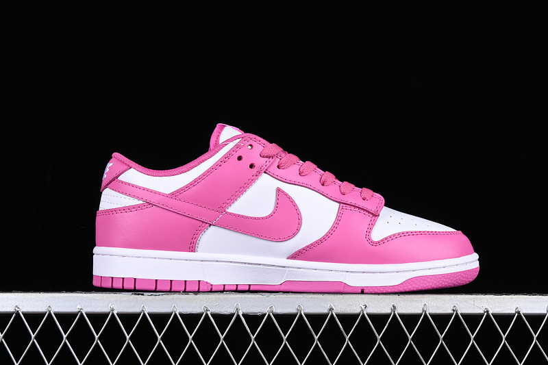 Dunk Low Sb White/Active Fuchsia 27