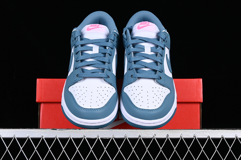 Dunk Low Sb White/Noise Aqua/Pinksicle 13