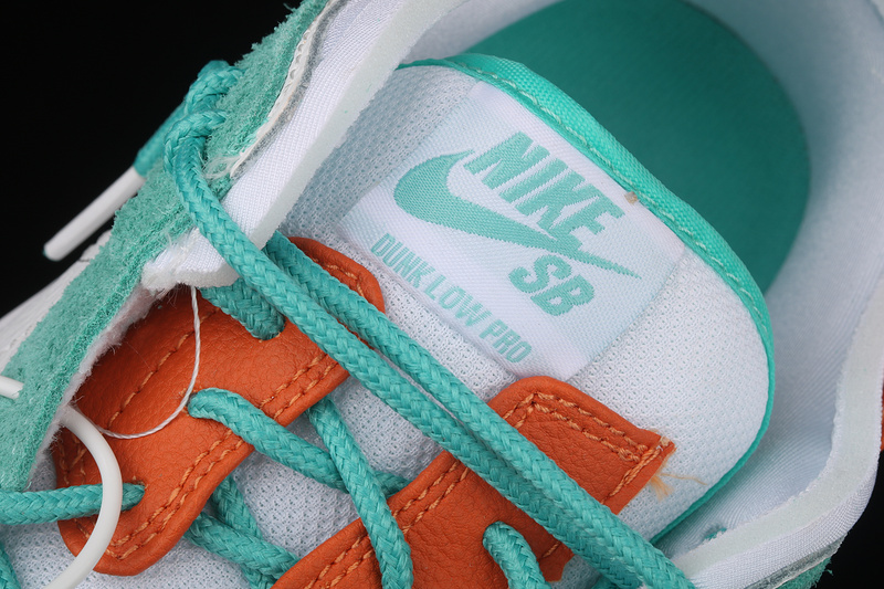 Sb Dunk Low Cyan-Blue/White/Orange 3