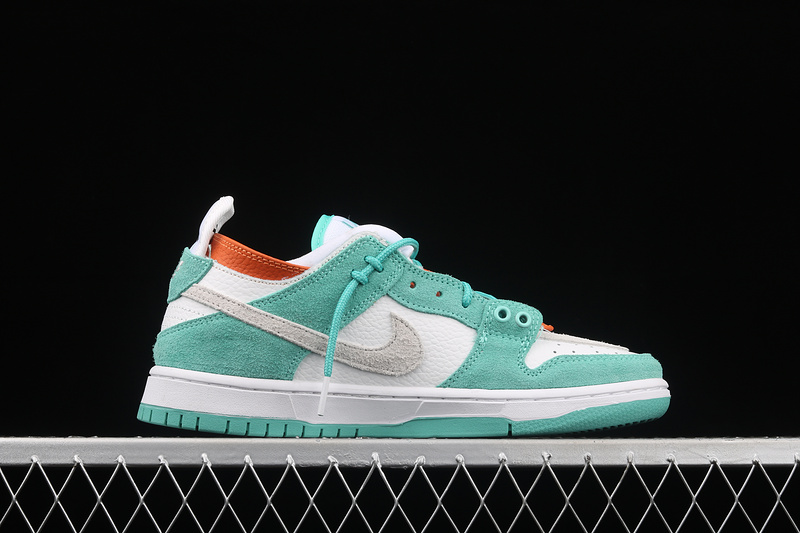 Sb Dunk Low Cyan-Blue/White/Orange 13