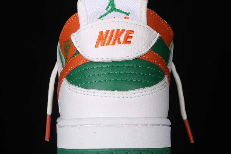 Sb Dunk Low White/Green/Orange 7