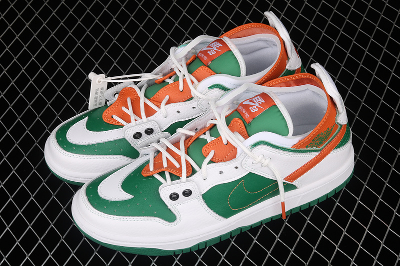 Sb Dunk Low White/Green/Orange 15