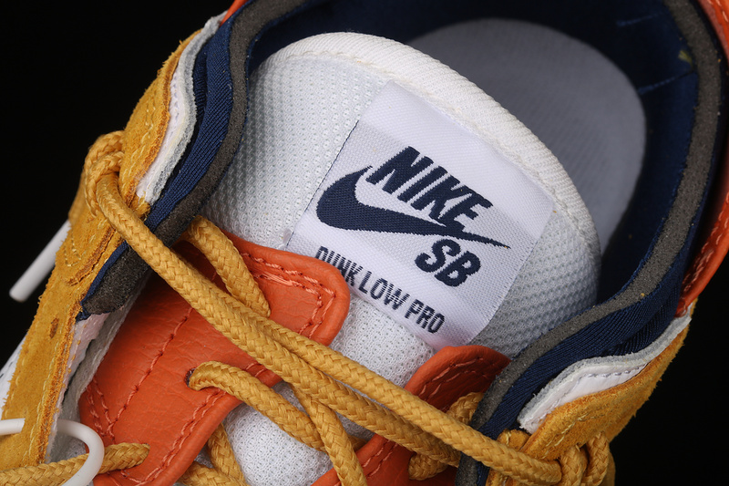 Sb Dunk Low Yellow/Orange/White-Navy Blue 5