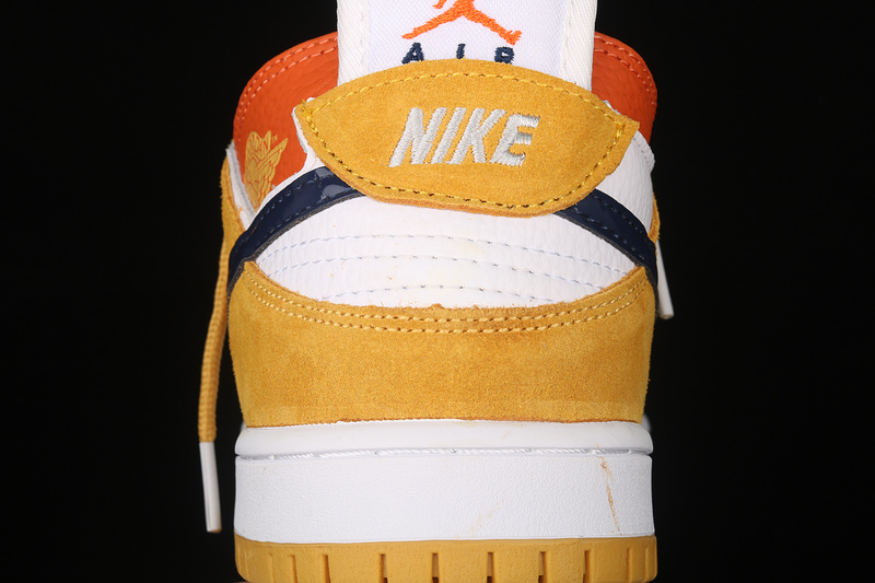 Sb Dunk Low Yellow/Orange/White-Navy Blue 17