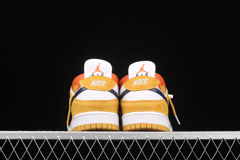 Sb Dunk Low Yellow/Orange/White-Navy Blue 23