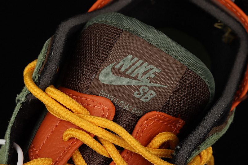 Sb Dunk Low Pro Green/Brown/White-Orange 15