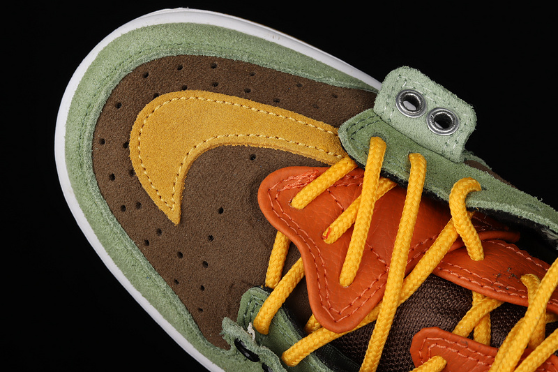 Sb Dunk Low Pro Green/Brown/White-Orange 19