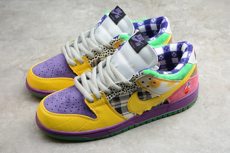 Sb Dunk Low Pro Iw Purple/Yellow-Violet-Pink 13