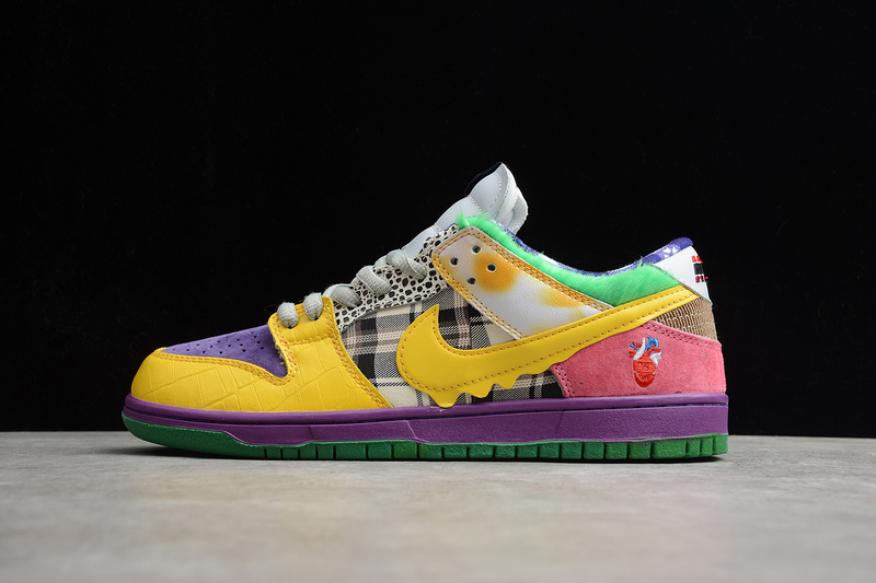 Sb Dunk Low Pro Iw Purple/Yellow-Violet-Pink 15