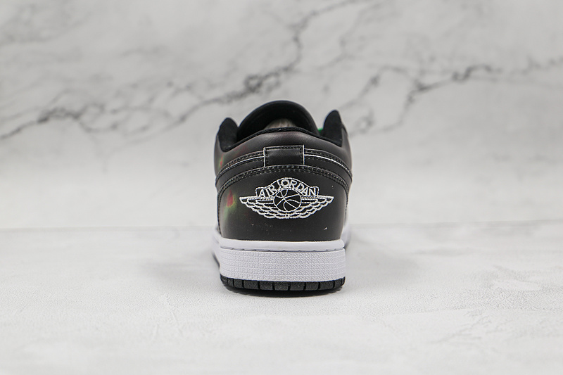 Air Jordan 1 Low Black/Multi-Color/White 9