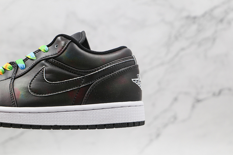 Air Jordan 1 Low Black/Multi-Color/White 19