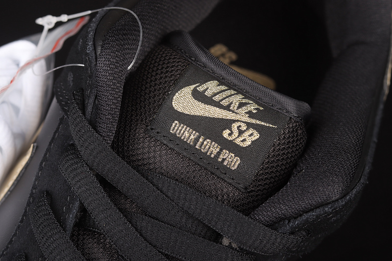 Dunk Low Sb Pro Black/Metallic Gold-White 17