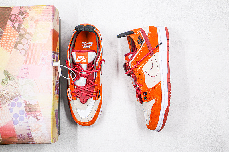 Sb Dunk Low Pro Orange/White/Red 17