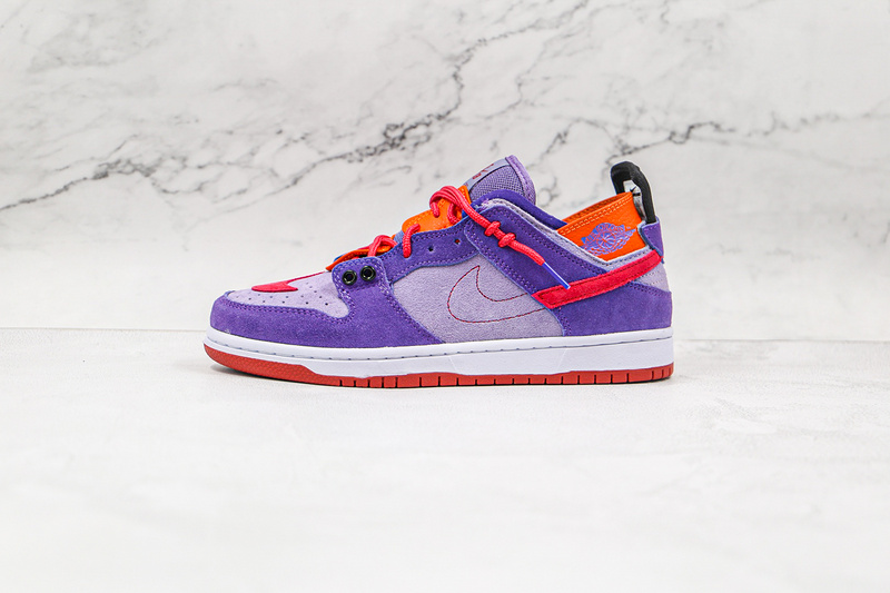 Sb Dunk Low Pro Purple/White/Red 5