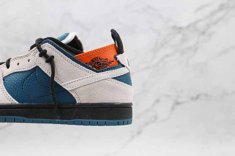 Sb Dunk Low Pro Blue/White/Orange-Black 5