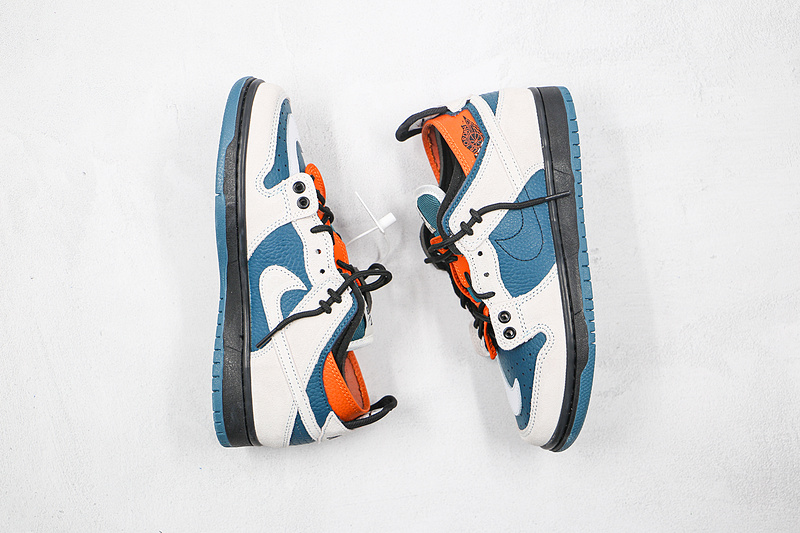 Sb Dunk Low Pro Blue/White/Orange-Black 9