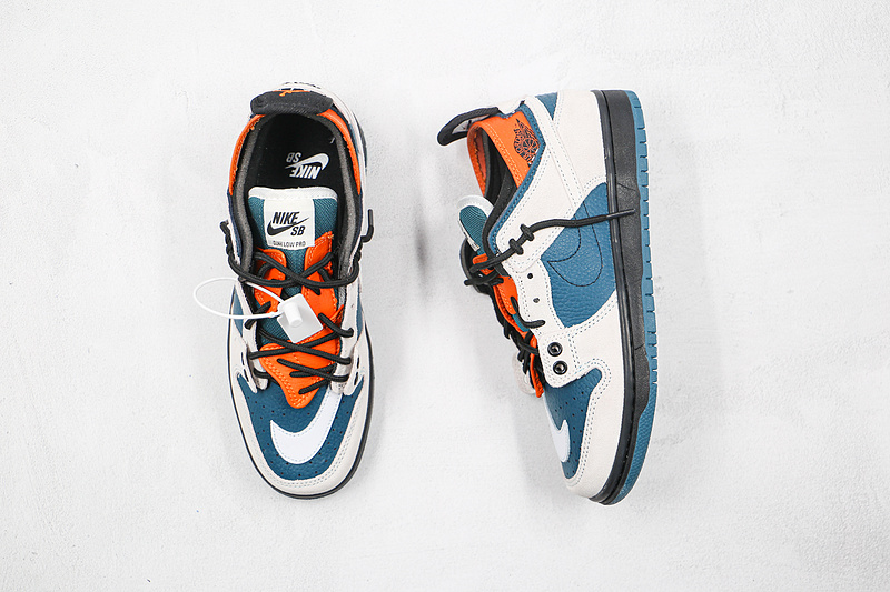 Sb Dunk Low Pro Blue/White/Orange-Black 13