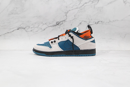 Sb Dunk Low Pro Blue/White/Orange-Black 17