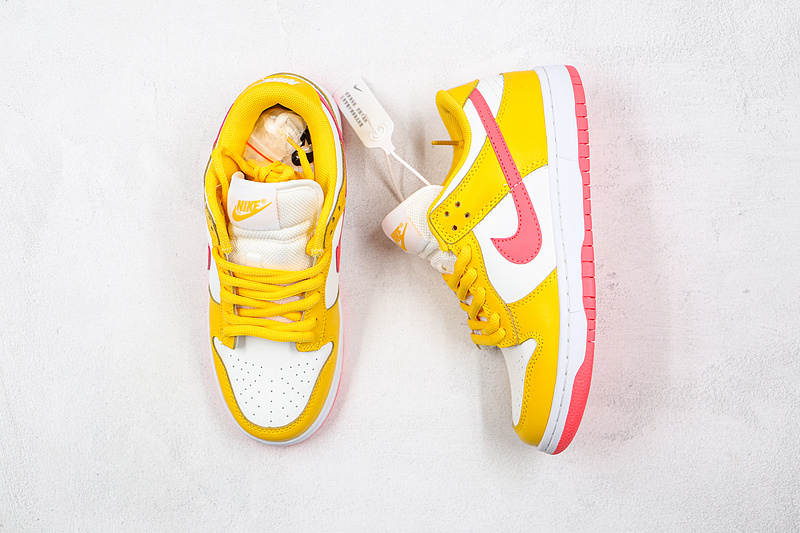 Sb Dunk Low Samba White/Yellow-Pink 11