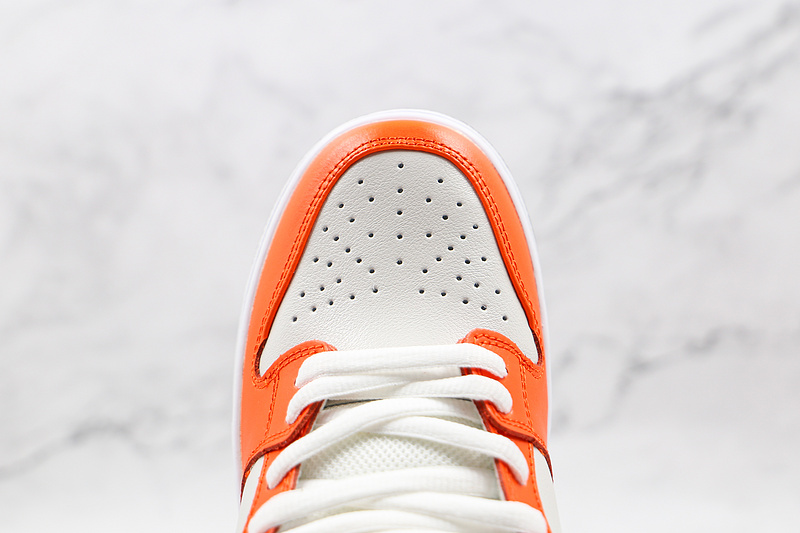 Sb Dunk Low Pro White/White/Orange 5