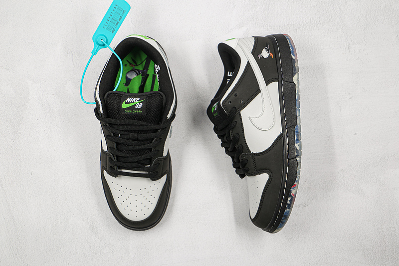 Sb Dunk Low Pro Og Qs Panda Pigeon Black/White-Green Gusto 9