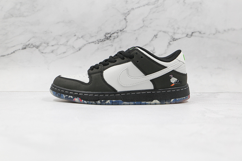 Sb Dunk Low Pro Og Qs Panda Pigeon Black/White-Green Gusto 11