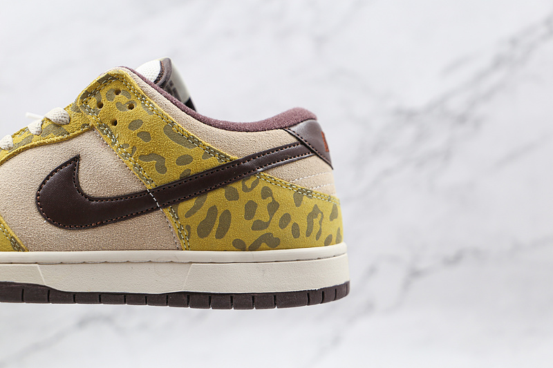 Sb Dunk Low Leopard Print/Black/Yellow Brown 19