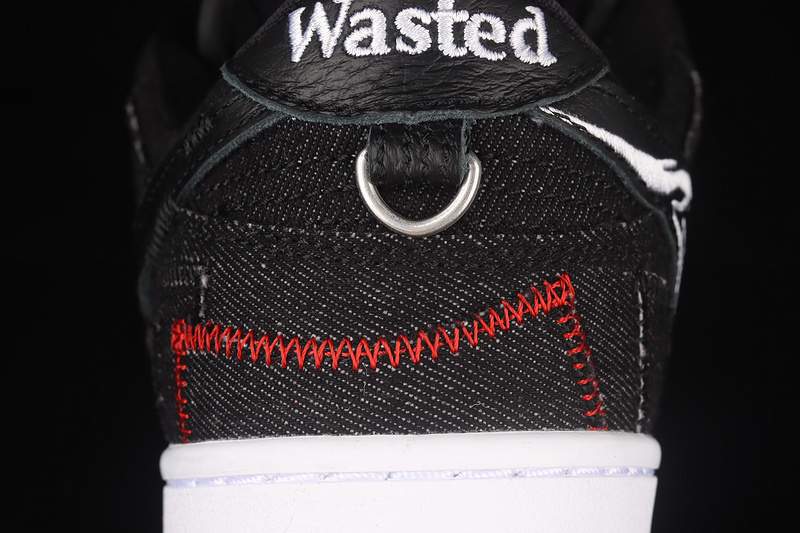 Wasted Youth X Dunk Low Sb Black Denim Black/University Red-[Unsiex:36-47.5 17