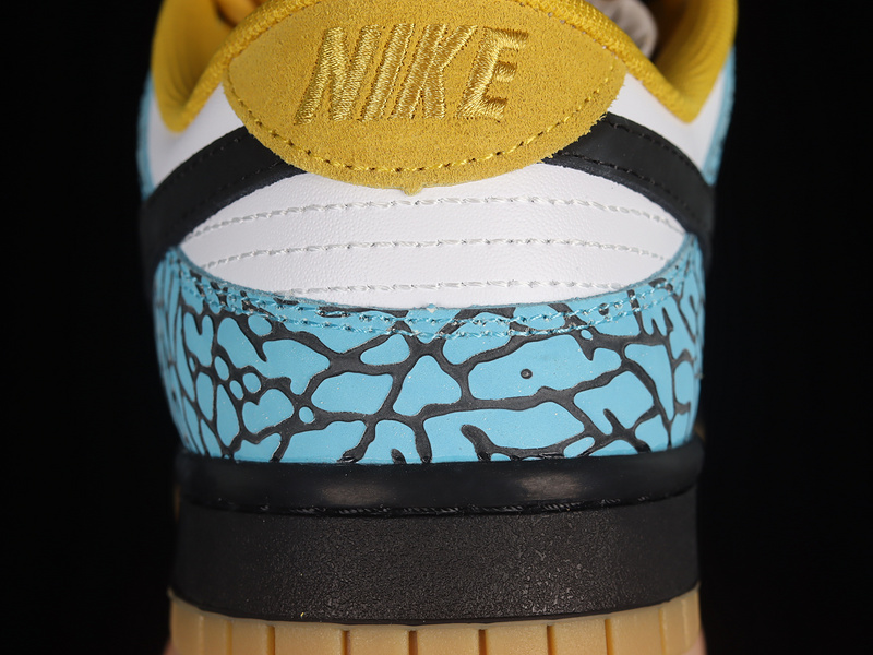 Dunk Low Sb White/Black/Blue/Yellow 7