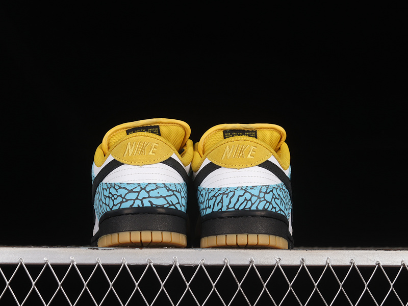 Dunk Low Sb White/Black/Blue/Yellow 17