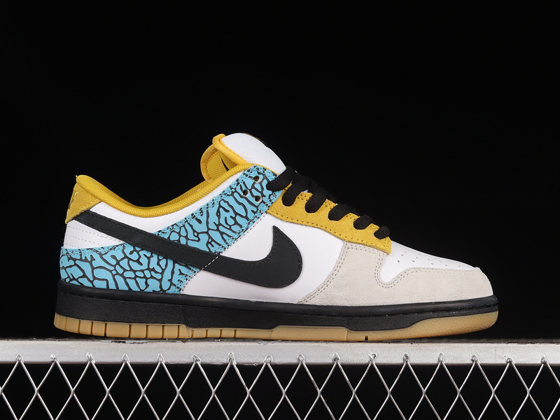 Dunk Low Sb White/Black/Blue/Yellow 31