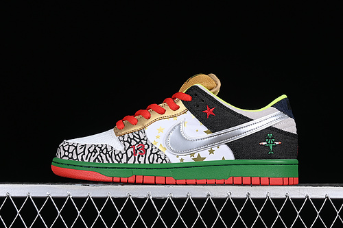 Sb Dunk Low What The Dunk White/Black/Red/Sliver 5