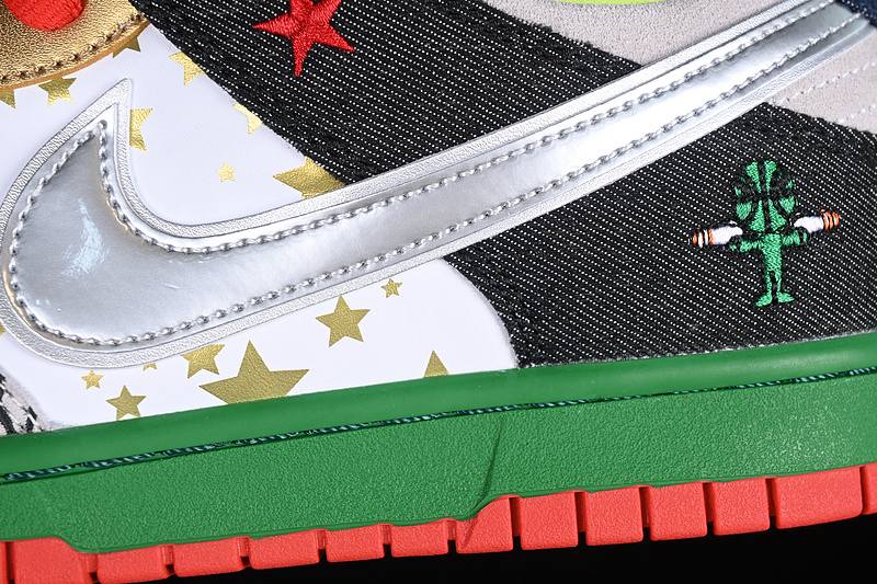 Sb Dunk Low What The Dunk White/Black/Red/Sliver 25