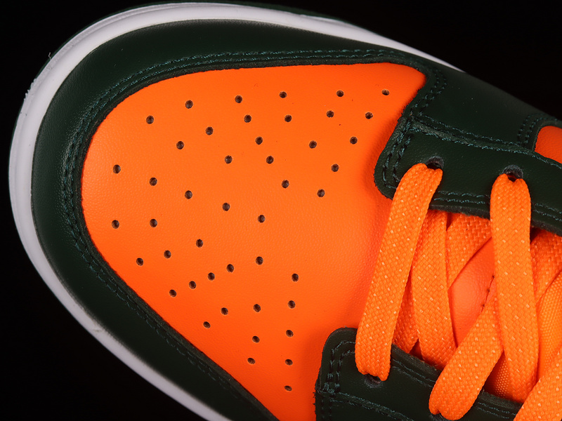 Sb Dunk Low Miami Hurricanes Gorge Green/White/Total Orange 7