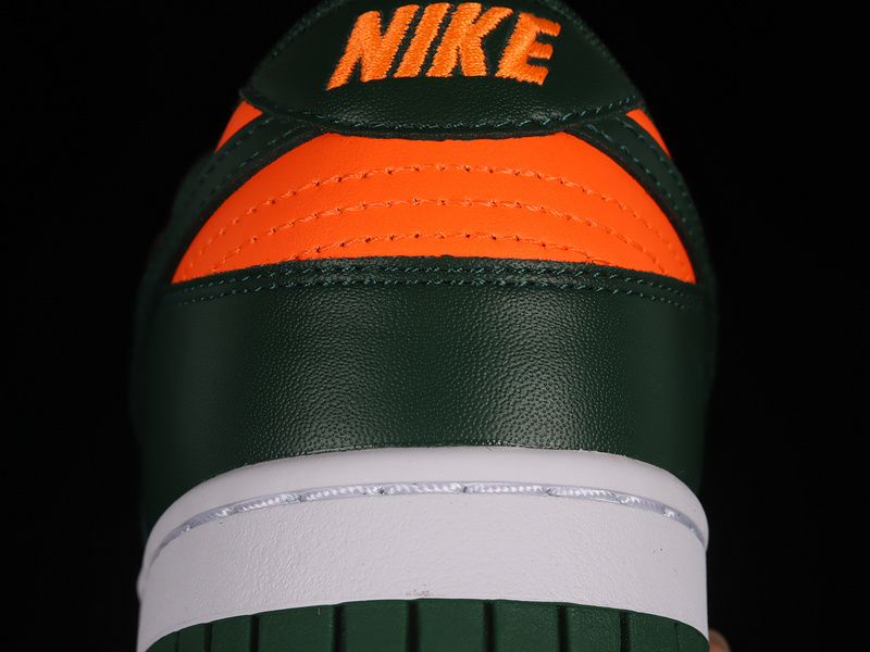 Sb Dunk Low Miami Hurricanes Gorge Green/White/Total Orange 9