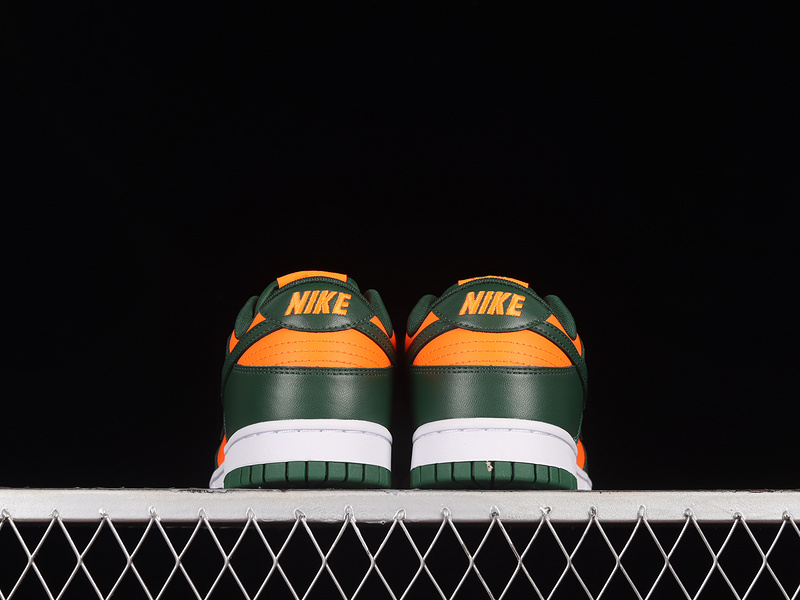 Sb Dunk Low Miami Hurricanes Gorge Green/White/Total Orange 17